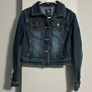 F2 Premium Cropped Denim Jacket Women's Size S